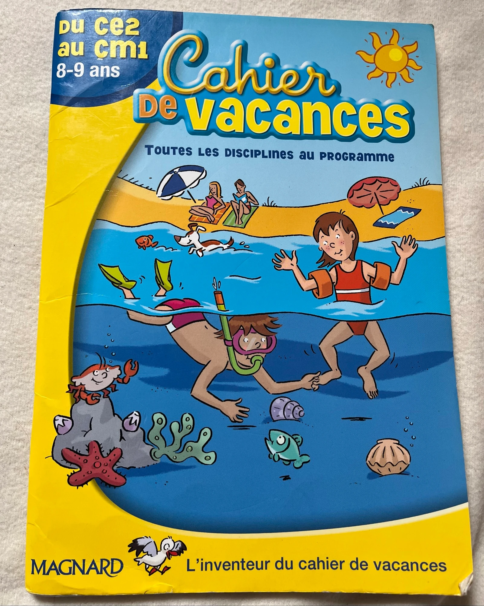 Cahier de vacances CE2 CM1 8 à 9 ans 